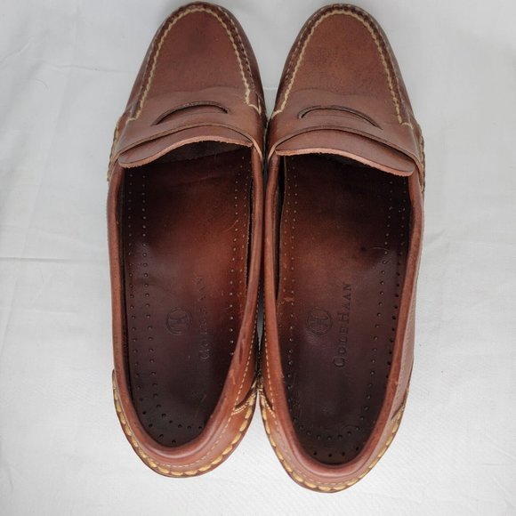 Cole Haan loafer size 10 M made in Brazil Mens Brown Leather‎